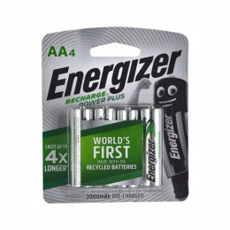 Battery Re-Ch Aa 4P Energizer