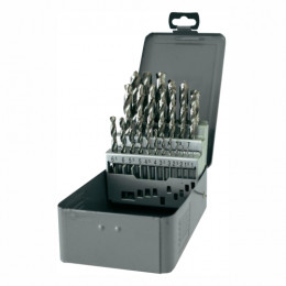 Drill Set Hss Half Ground 25Pc