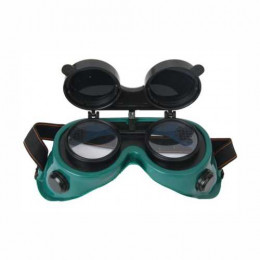 Goggles Flip Up Green Econo