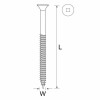 W/Scr Csk Tmate Y/P 10X75 100Pc