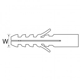 Wall Plug Plastic No11 100Pc (D/G)