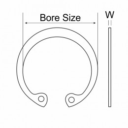 Circlip Int 8 X 0.8