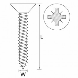 Self/T Csk Ss 304 10 4.8X38 Pozi