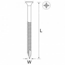 Deck Screw Pz Galv 8X30 100Pc