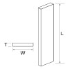 M/Stl Flat Bar 25X3Mm 1Mt