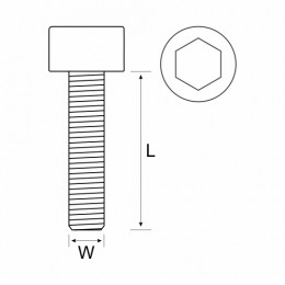 Cap Screw Ss 304  M6 X 80