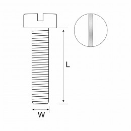 M/Scr Ch/Hd Slot Ss 304 2 X 10