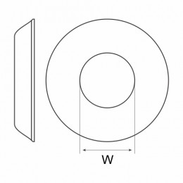 Metric Cup Washers No.6 Scr 3.5