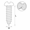 One Way Screws 10X30 50Pc