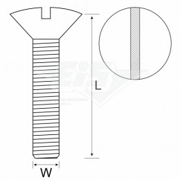 M/Scr Csk R/H Cp 3.5X9.7 10P