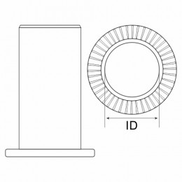 M10 Rivet Nuts L/F Smooth