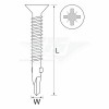 Self Dril 12 5.5X55 Csk W/T 10P