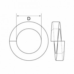 S/Washer H/D Blk M12 - Thru Hard