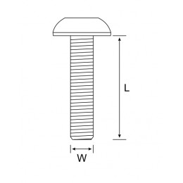 Button Head Cap Bsw 1/4 X 3/4