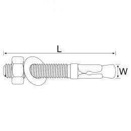 Wedge Anchor 10X60 20Pc