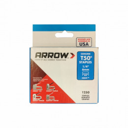 Staples 6Mm 1/4'' 1250P/Box Arrow