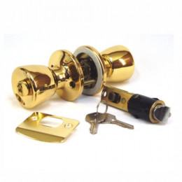 Lock Set Entrance Brass Pl Jaguar