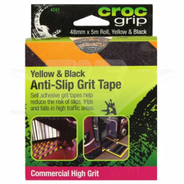 Anti Slip Tape 48X5M Bk/Yel Croc