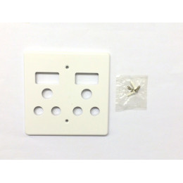 C/Tree Dbl Socket Cov Plate 4X4