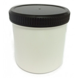 Plastic Grease Jar & Lid 500Gr