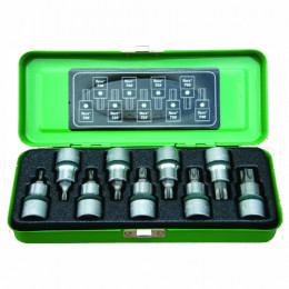 M/Tec Torx Bit Set 9Pc 1/2Dr