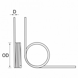 Spring Tor 12.9Odx1.8Dia