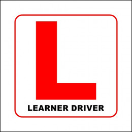 Sign 150X150 Vinyl Learner