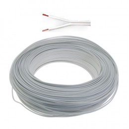 Flex Twin .5Mm Wht Plain 10Mt