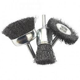 Wire Cup Brush Set 3Pc Hawk