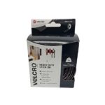 VELCRO H/D 50MMX100MM BLK STRIPS