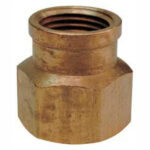 BRAS RED COUPLING 3/8 X 1/4"