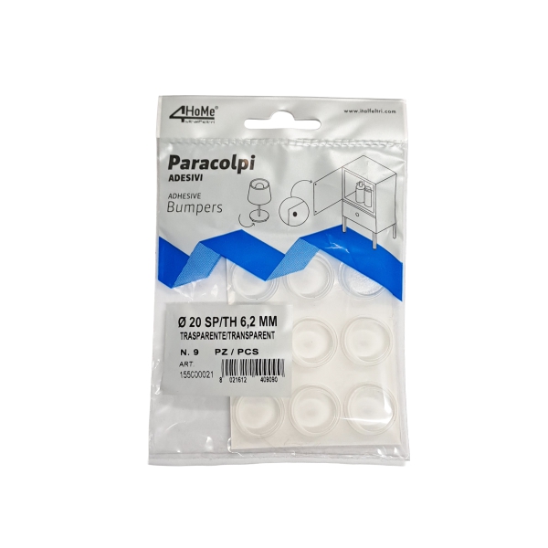 ADH BUMPER RND CLEAR 20MM 9PC ADH BUMPER RND CLEAR 20MM 9PC