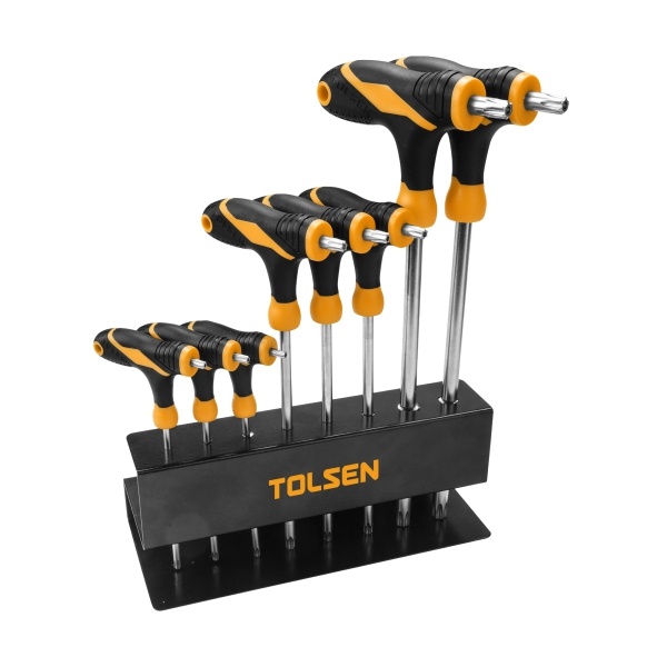 A/SET T-HANDLE TORX 8PCE TOLSEN A/SET T-HANDLE TORX 8PCE TOLSEN