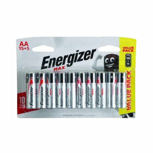BATTERY AA 20P ENERGIZER BATTERY AA 20P ENERGIZER