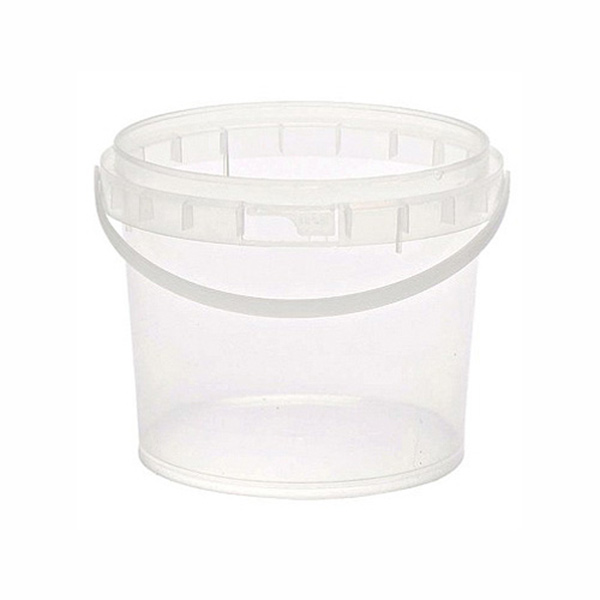 Plastic bucket& lid cl 1lt Plastic bucket& lid cl 1lt