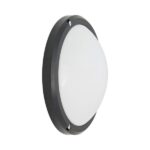BULKHEAD RND BLK E27 EUROLUX