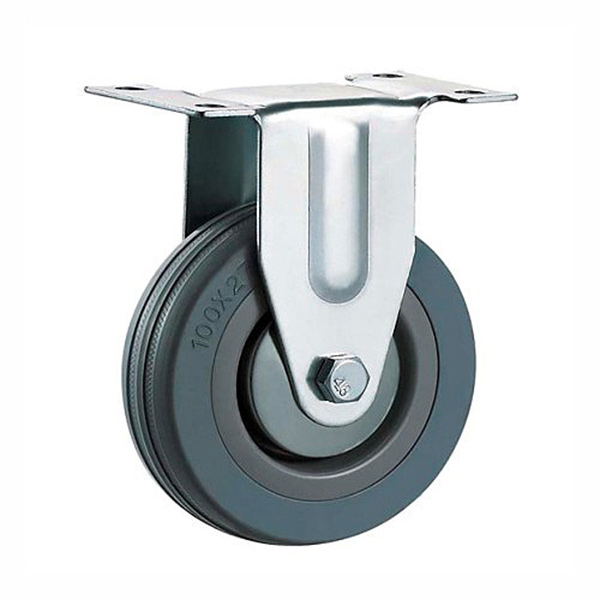 125MM FIXED RUBBER CASTOR 125MM FIXED RUBBER CASTOR