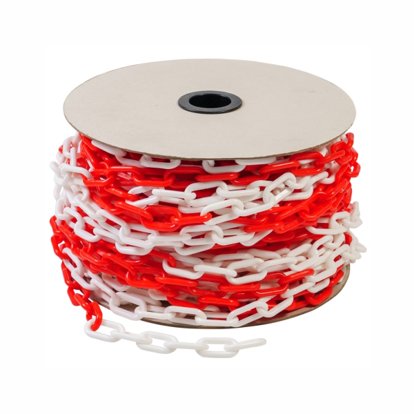 PLASTIC CHAIN 8MM RED & WHITE P/MT PLASTIC CHAIN 8MM RED & WHITE P/MT