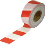 CHEVRON TAPE RED/WHT 75X500MT