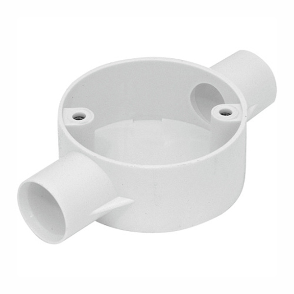 CONDUIT BOX PVC 20MM 2WAY CONDUIT BOX PVC 20MM 2WAY