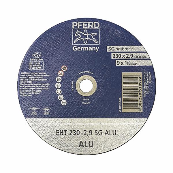 CUT DISC ALU 230-2.9 SG PFERD CUT DISC ALU 230-2.9 SG PFERD