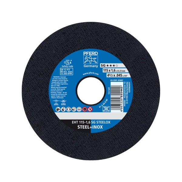 CUT DISC INOX 115-1.6 PFERD CUT DISC INOX 115-1.6 PFERD