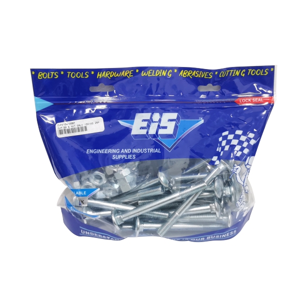 CUP SQ & NUT GALV 6X25 50P CUP SQ & NUT GALV 6X25 50P