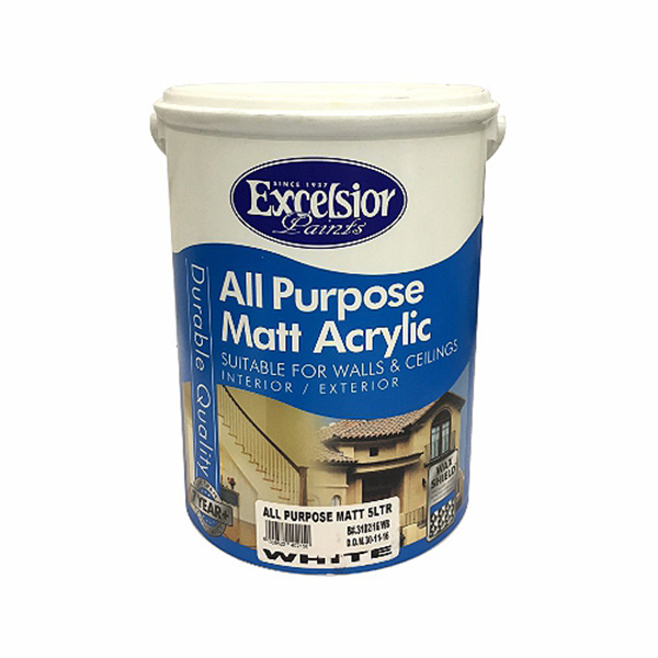 ACR MATT WH CELING/WALL 5L EXCEL