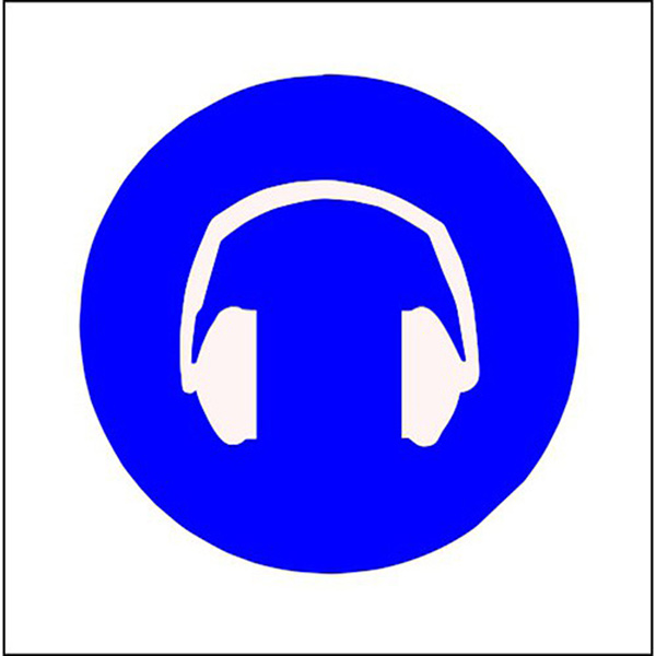 SIGN 290X290 EAR PROTECTION SIGN 290X290 EAR PROTECTION