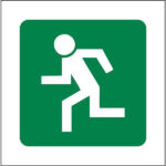 SIGN 290X290 GRN ESCAPE LEFT SIGN 290X290 GRN ESCAPE LEFT