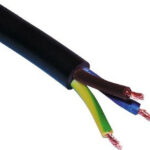 FLEX CABLE 2C 1.5MM BLACK 5MT