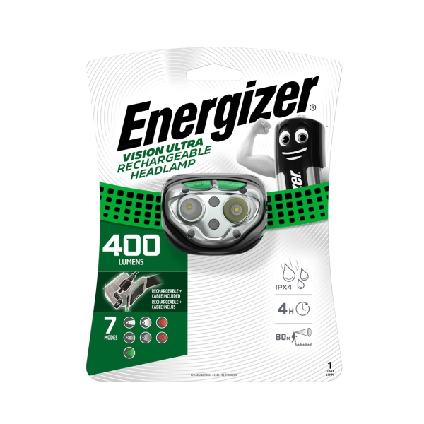 HEADLAMP RE-CH-400 LUM ENERGIZER HEADLAMP RE-CH-400 LUM ENERGIZER
