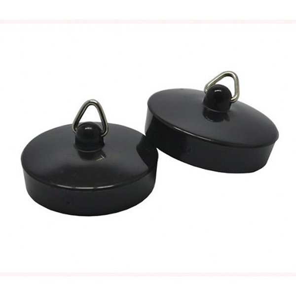 BLACK RUBBER BATH PLUG 40MM
