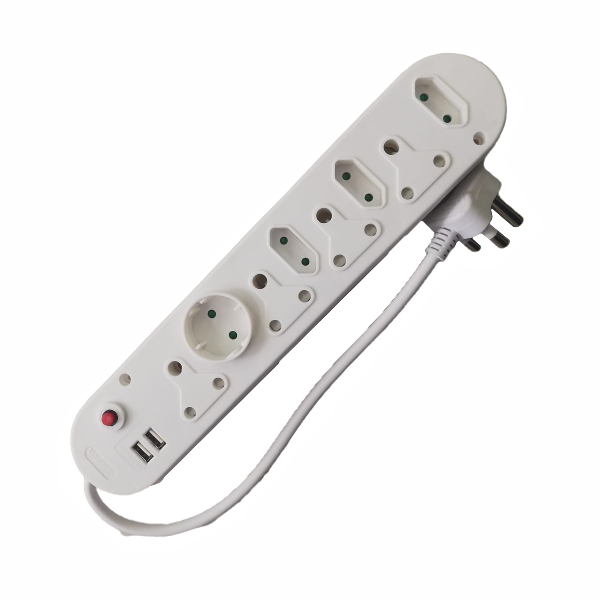 M/PLUG 4X15A 4X5A 2XUSB M/PLUG 4X15A 4X5A 2XUSB